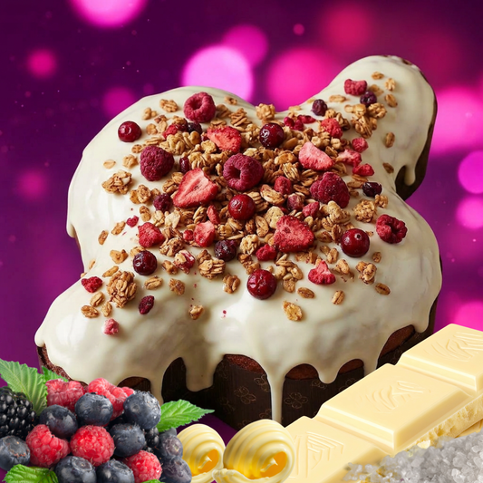 Colomba Gourmet frutti di bosco, cioccolato bianco e gramola - 850gr